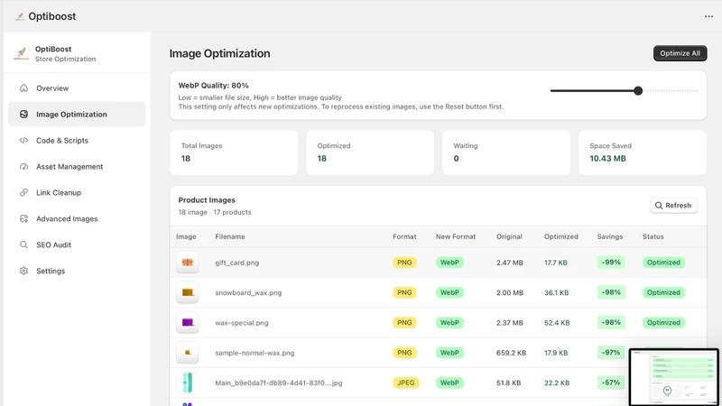 Optiboost: SEO Image Optimizer