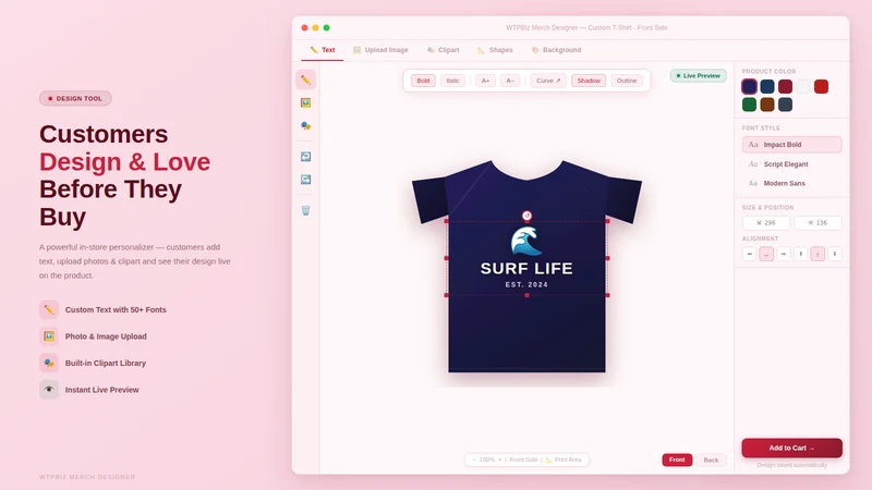 WTPBiz Merch Designer