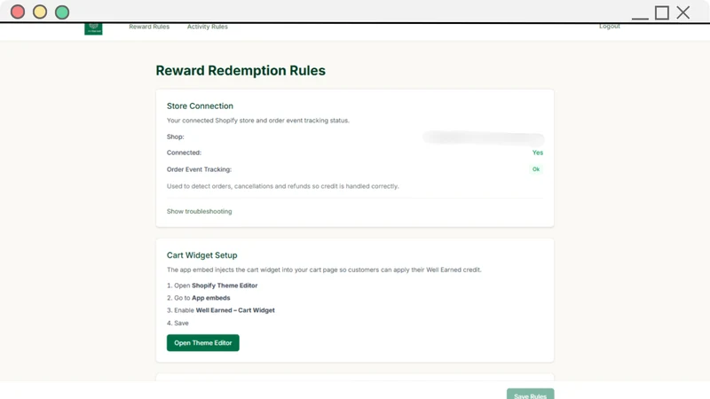 Well Earned: Fitness Rewards