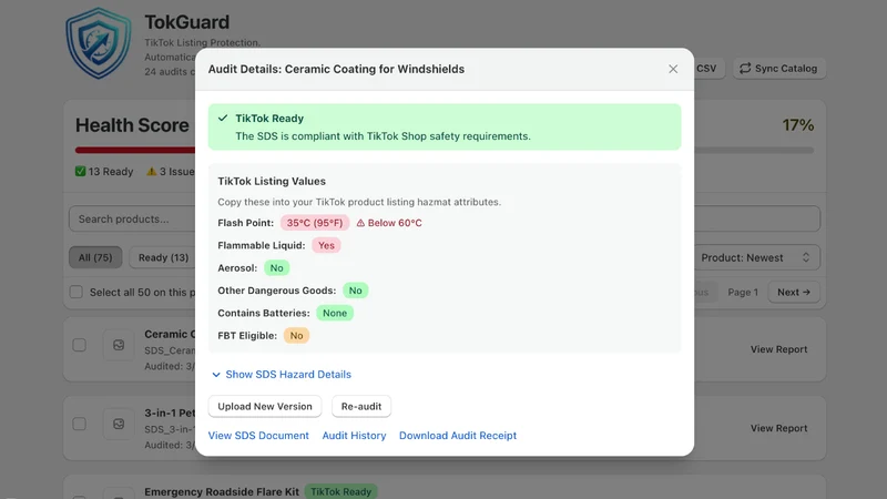 TokGuard: TikTok SDS Audit