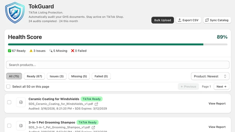 TokGuard: TikTok SDS Audit