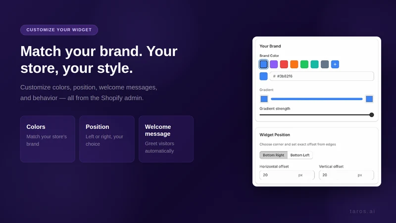 Taros ‑ Automated Support Chat
