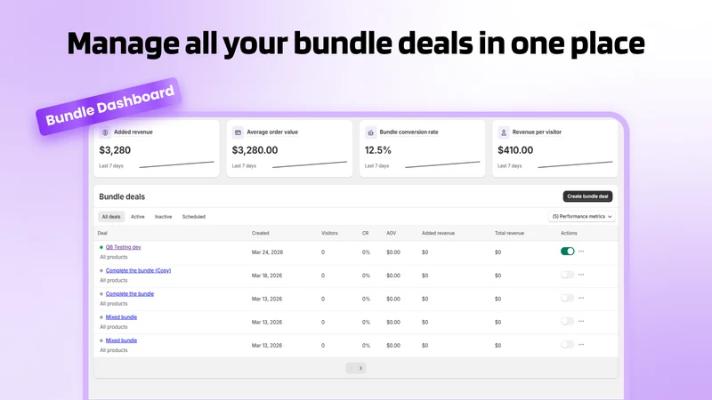 Spark Bundles App & Upsells