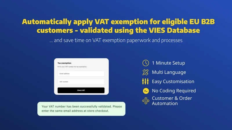 EU VAT Tax Exemption By DApps