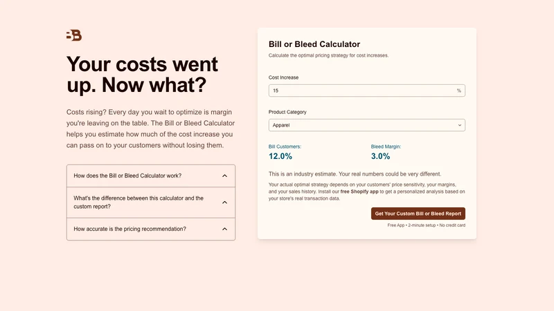 Bill or Bleed by Price Perfect