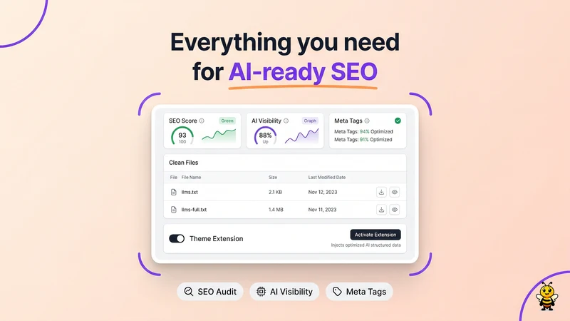 Bee: AI SEO & Image Optimizer