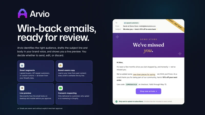 Arvio: AI Store Operator