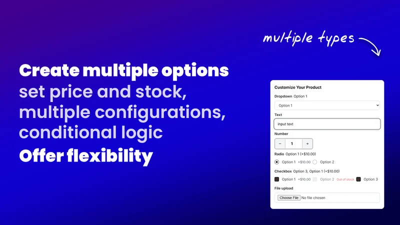 Advanced Product Options