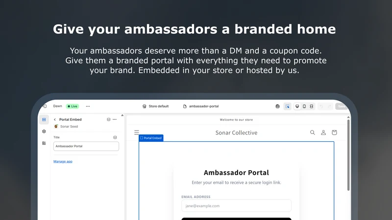 Sonar Seed Gifting & Affiliate