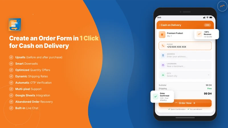 ScalOrder COD Form & Upsells