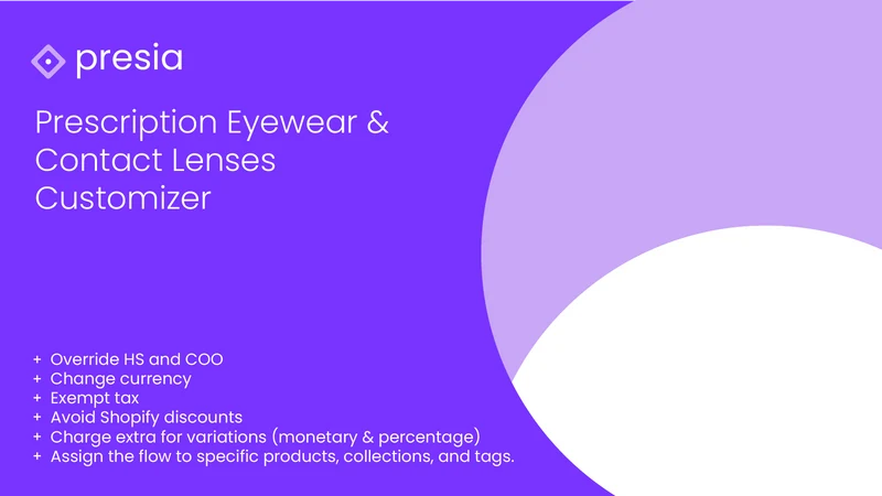 Presia: Prescription Eye Lens