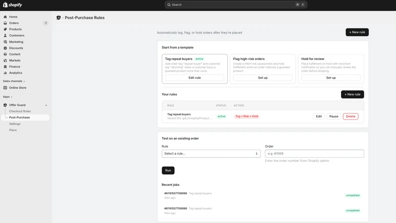 OfferGuard | Real new customer