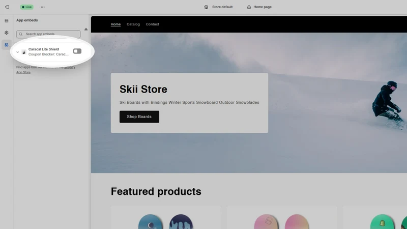 Caracal Lite : Coupon Blocker