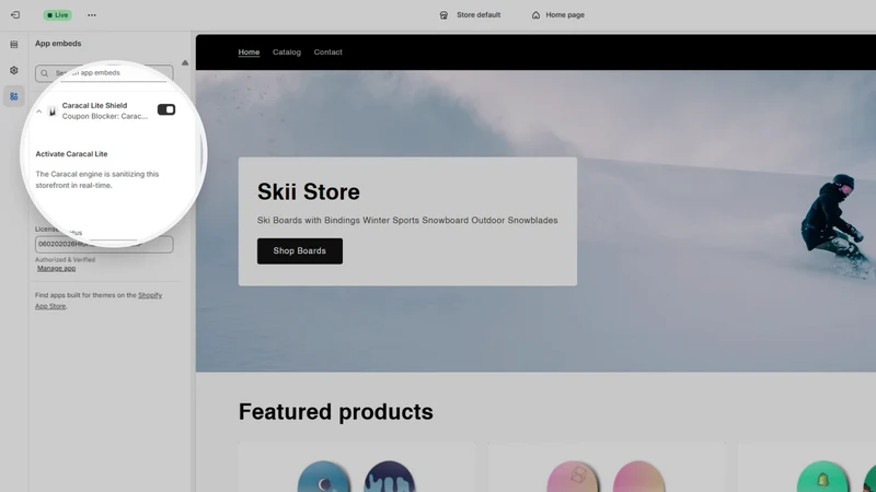 Caracal Lite : Coupon Blocker