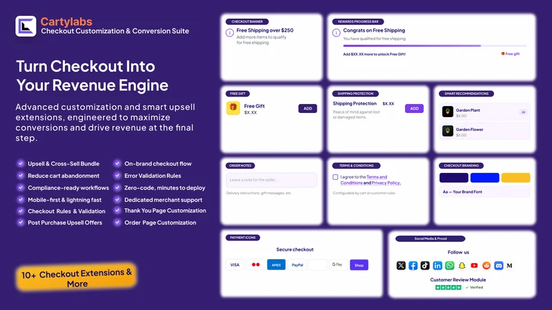 CartyLabs Checkout Customizer