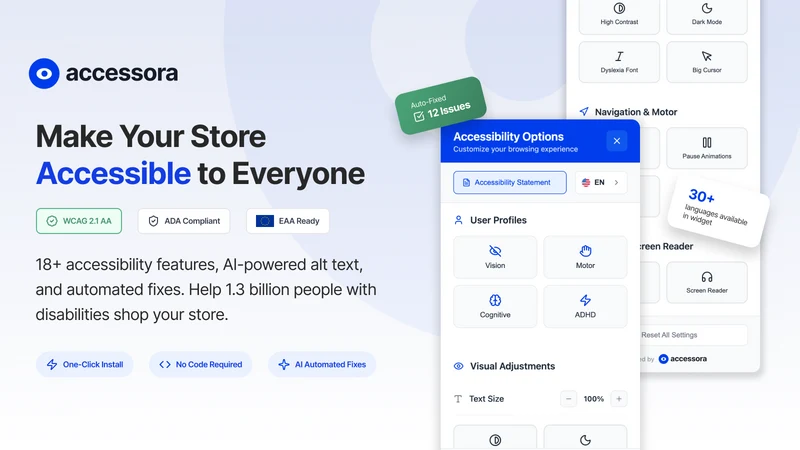 Accessora Accessibility Widget