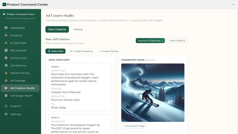 Product Command Center