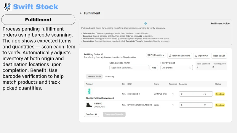Swift Stock: Stocktake & Count