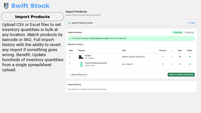 Swift Stock: Stocktake & Count