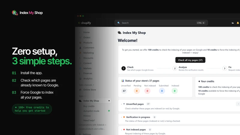 IndexMyShop (on Google)