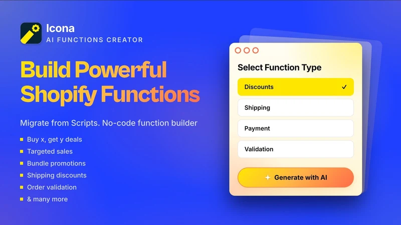 Icona: AI Functions Creator
