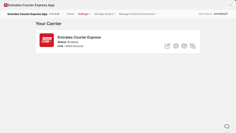 Emirates Courier Express App