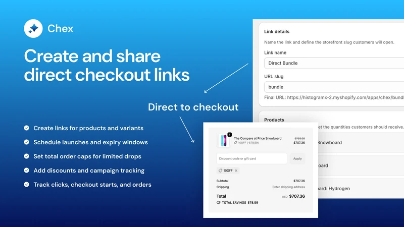 Chex ‑ Checkout Links