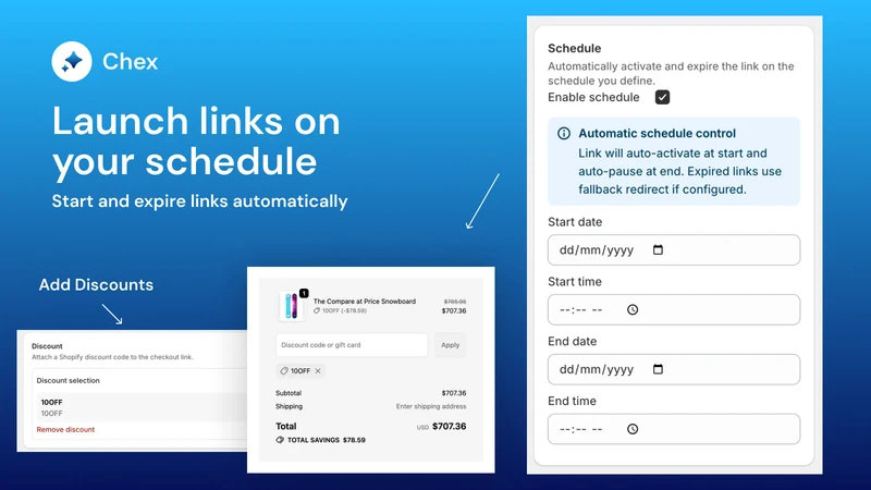 Chex ‑ Checkout Links