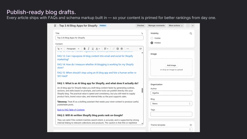 Agatha: AIO SEO Blog Generator