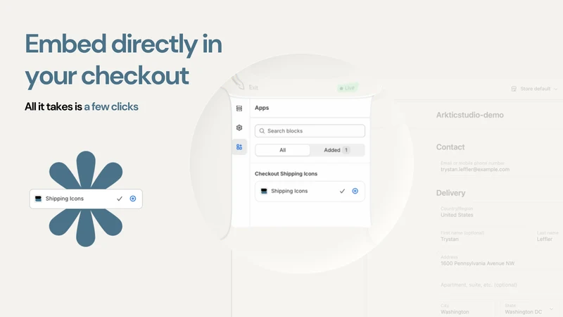 Arktic: Checkout carrier icons