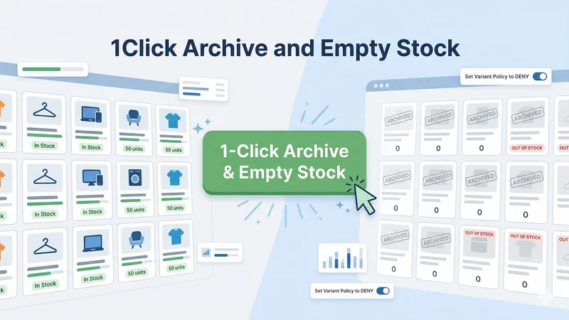 1Click Archive and Empty Stock