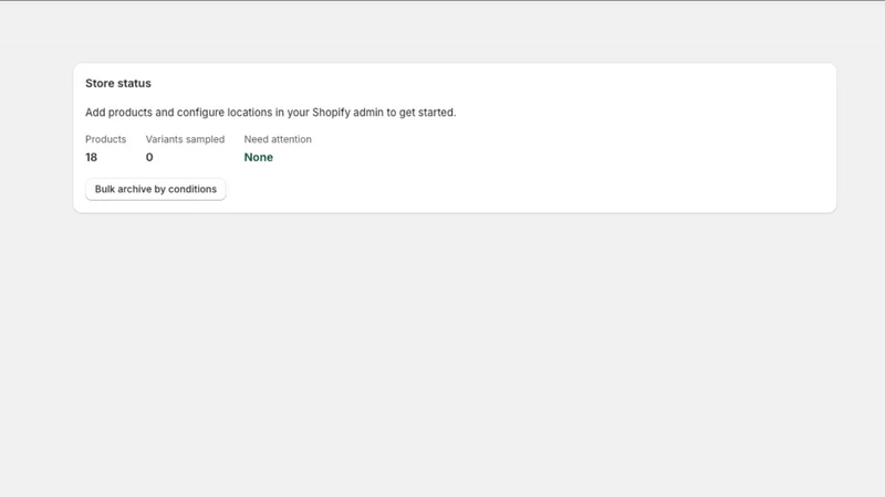 1Click Archive and Empty Stock