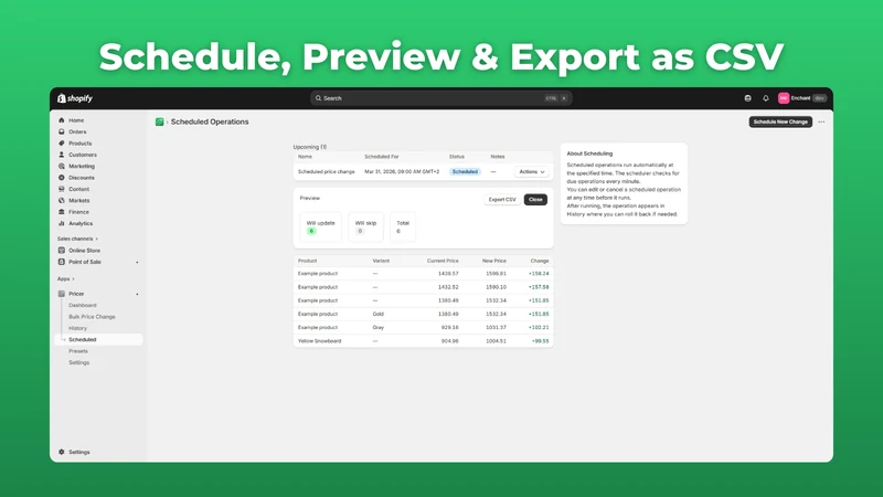 Pricer — Bulk Price Manager