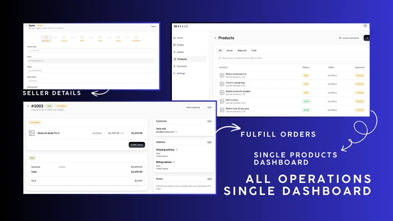 Nexus: Multivendor marketplace