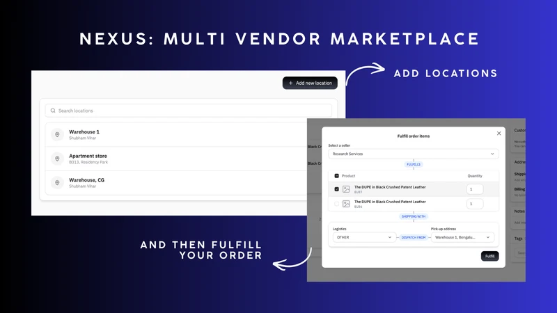 Nexus: Multivendor marketplace