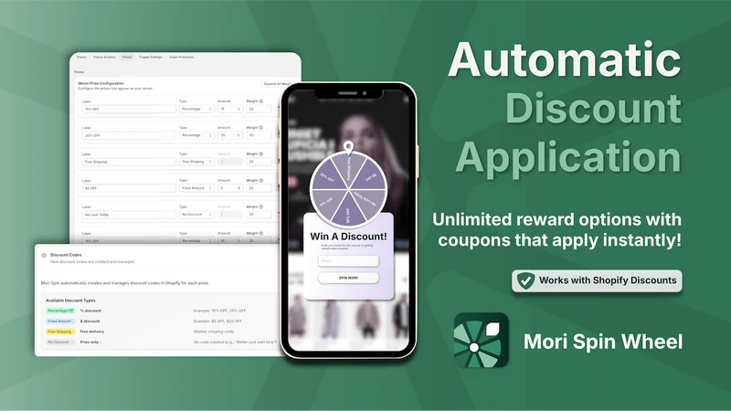Mori Spin Wheel Email Popup