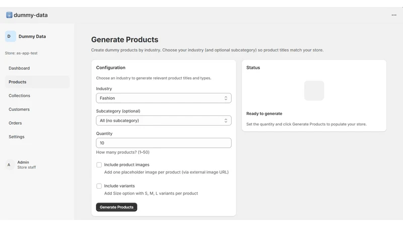 CloudTech Dummy Data