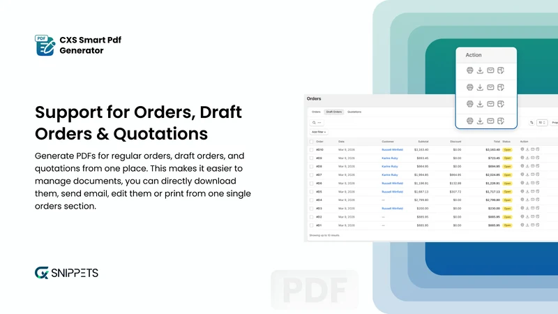 CXS Smart PDF Generator