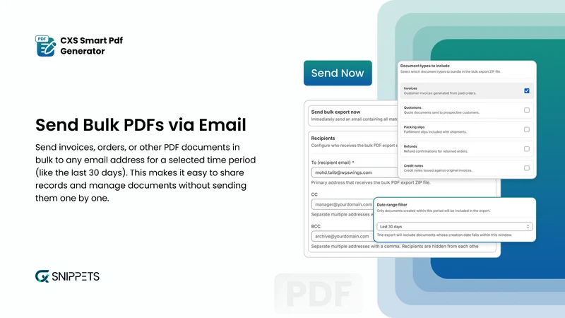 CXS Smart PDF Generator