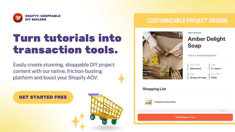 Crafty: Shoppable DIY Projects