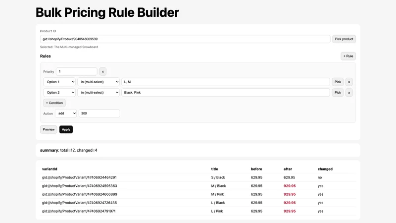 Kando1 Variant Bulk Editor