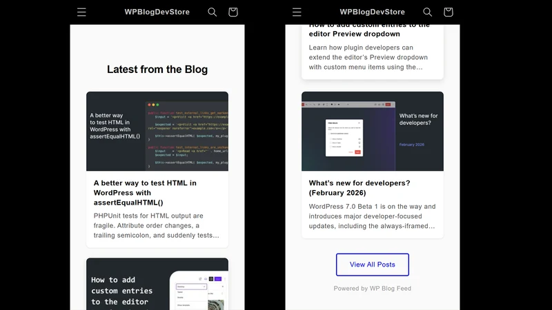Tidykit WP Blog Feed