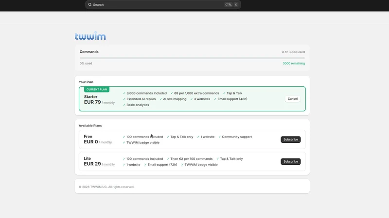 TWWIM AI Shopping Assistant