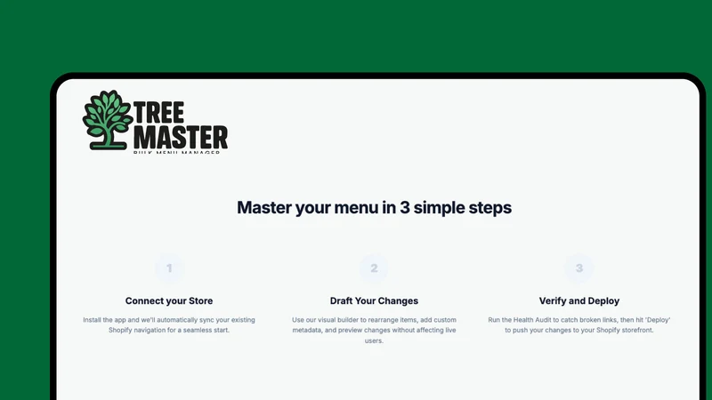 Tree Master ‑ Bulk Menus