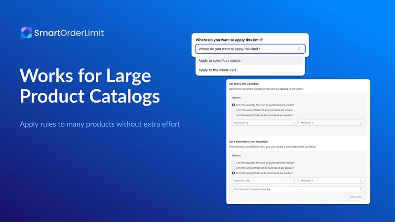 Order Limits Quantity Smarter