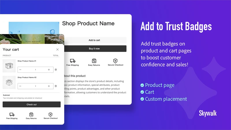 Skywalk Trust Badges