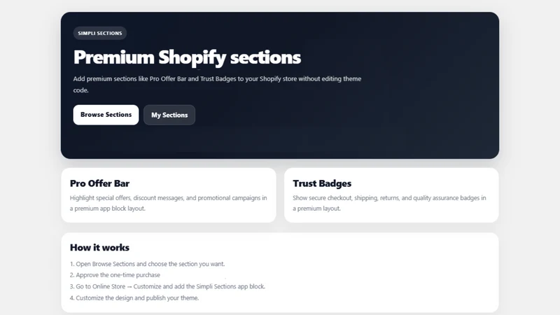 Simpli Sections