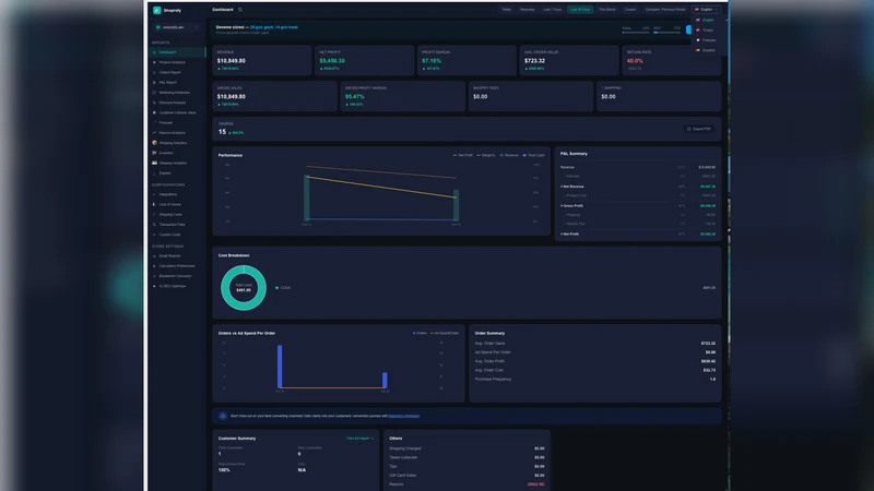 Shoprofy — Profit Analytics