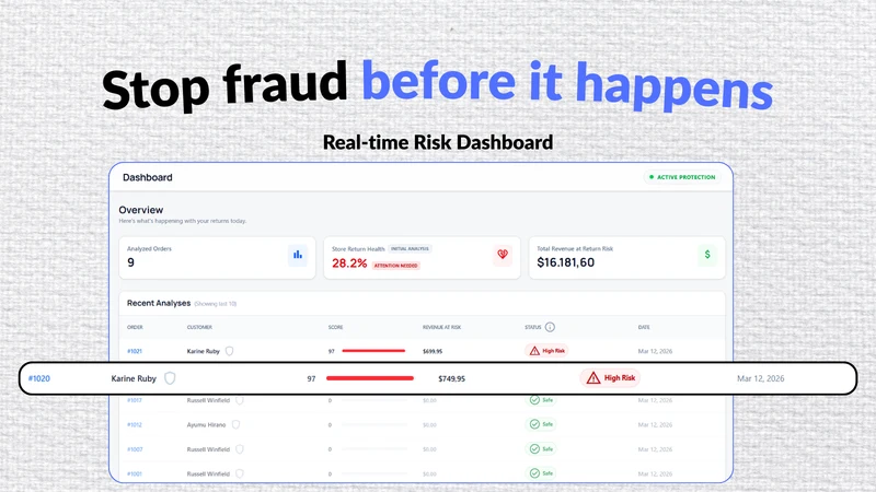 ReturnGuard: Fraud Protection