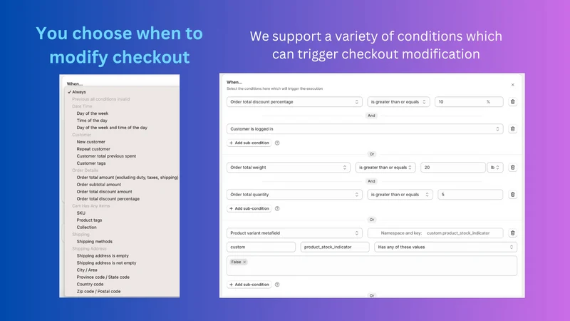 NovaPay Checkout Rules